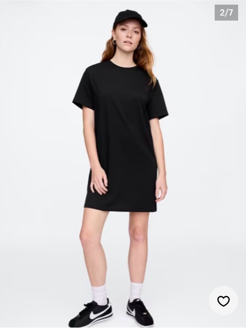 GAP NWOT Classic Black Tee Dress - Black